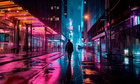 imagen de una ciudad futurista