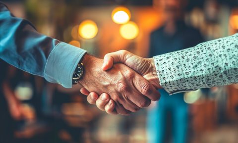 imagen de dos manos siendo estrechadas