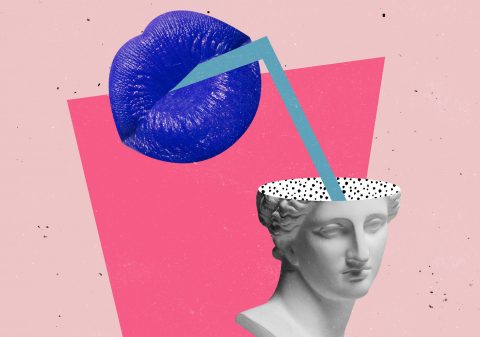 imagen de una persona pensado creativa