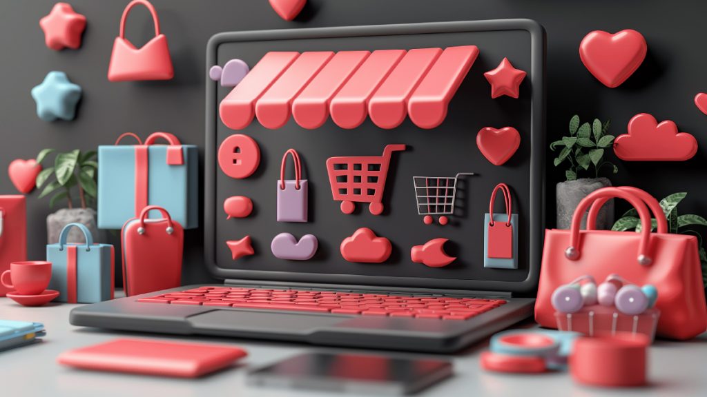 Representación gráfica tienda online y catálogo virtual