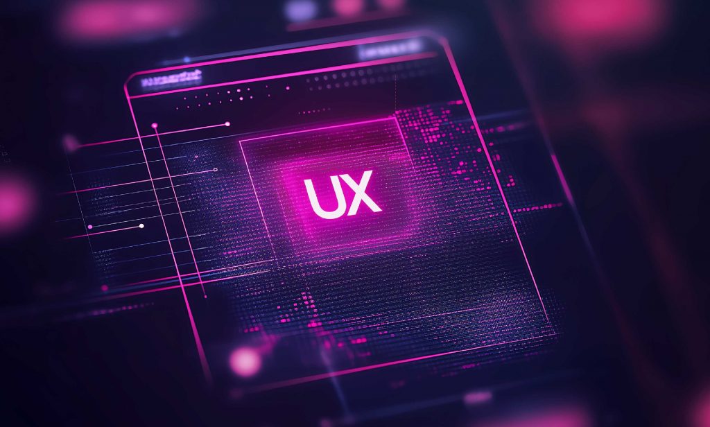 pantalla ordenador con las siglas UX