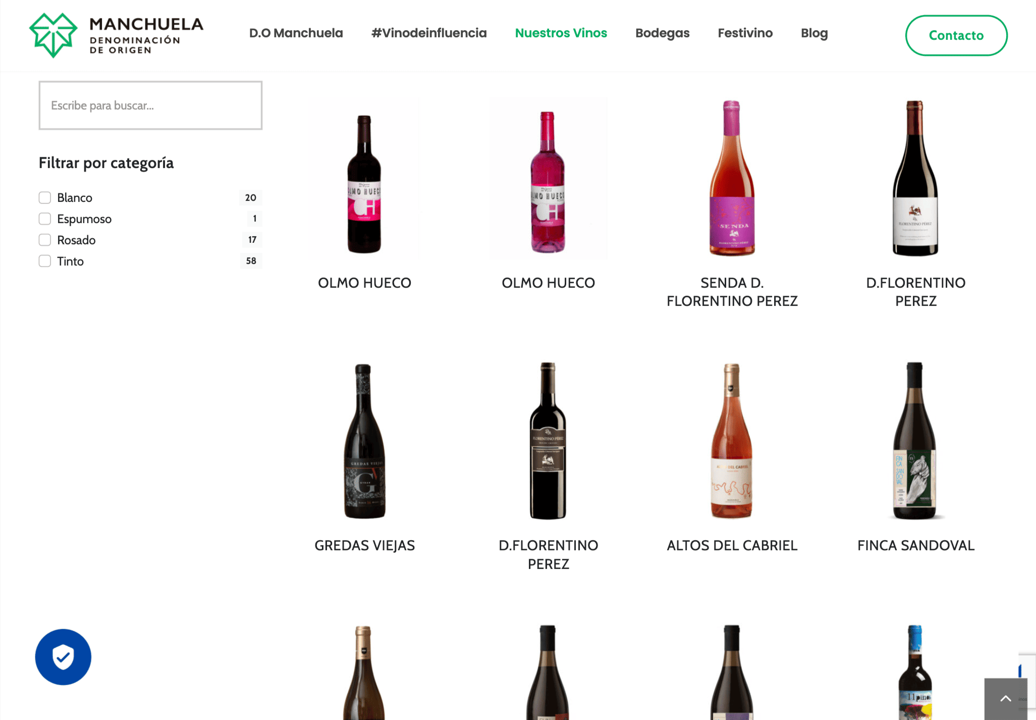 pagina web con vinos